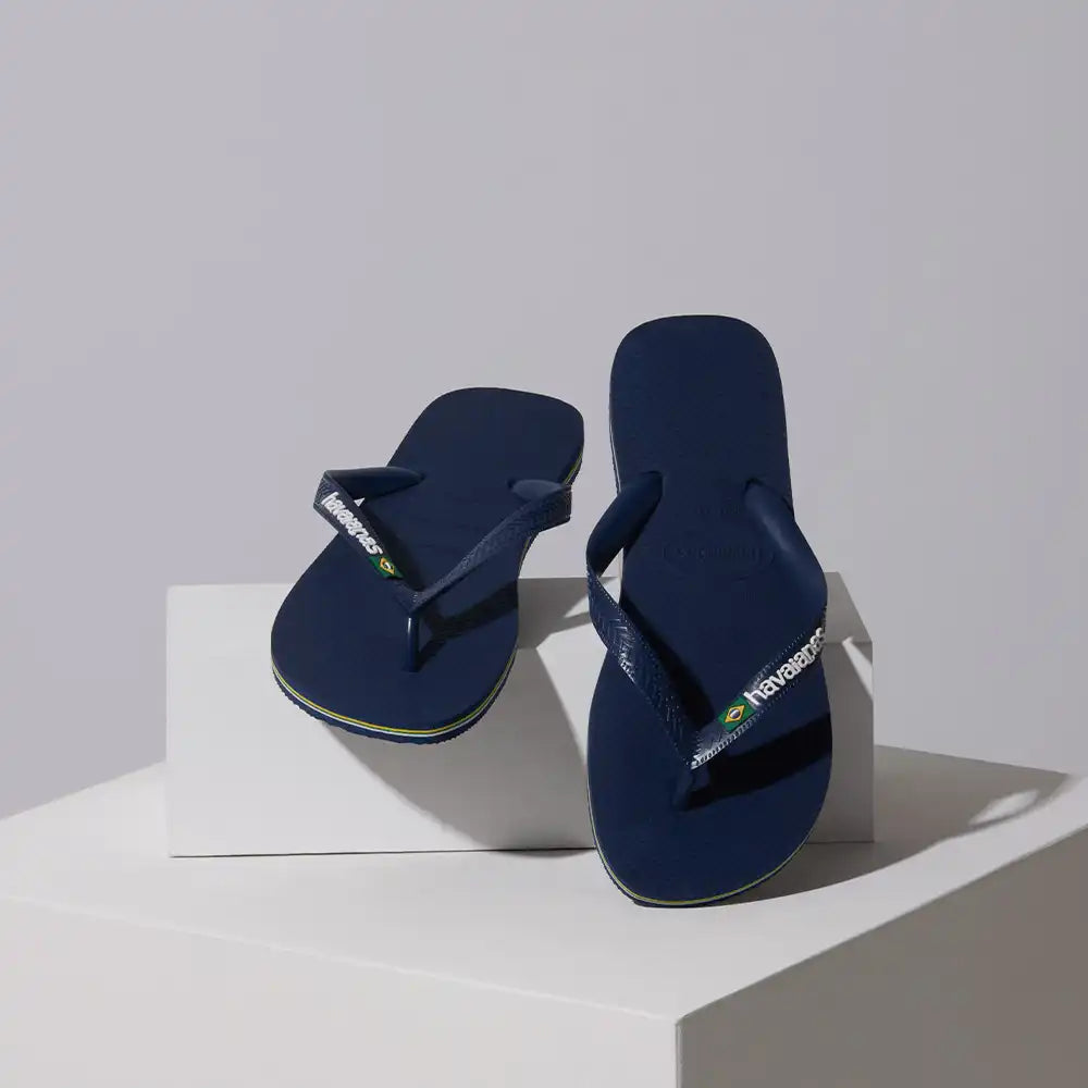 Kids' Brazil Logo Flip Flops