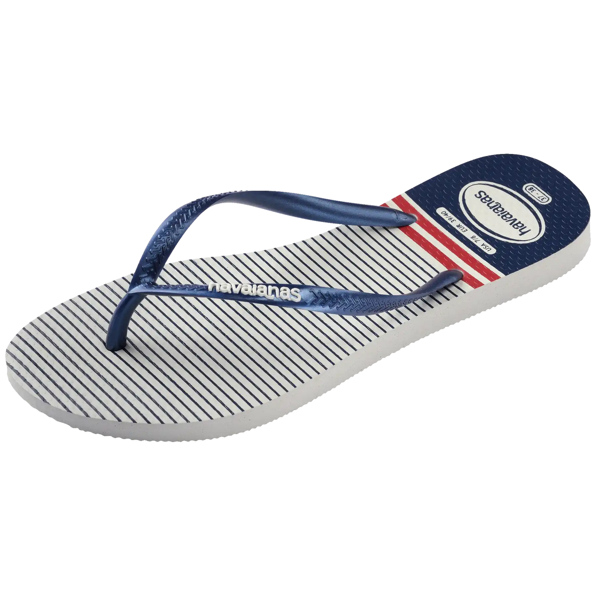 Women's Nautical Slim Flip Flops