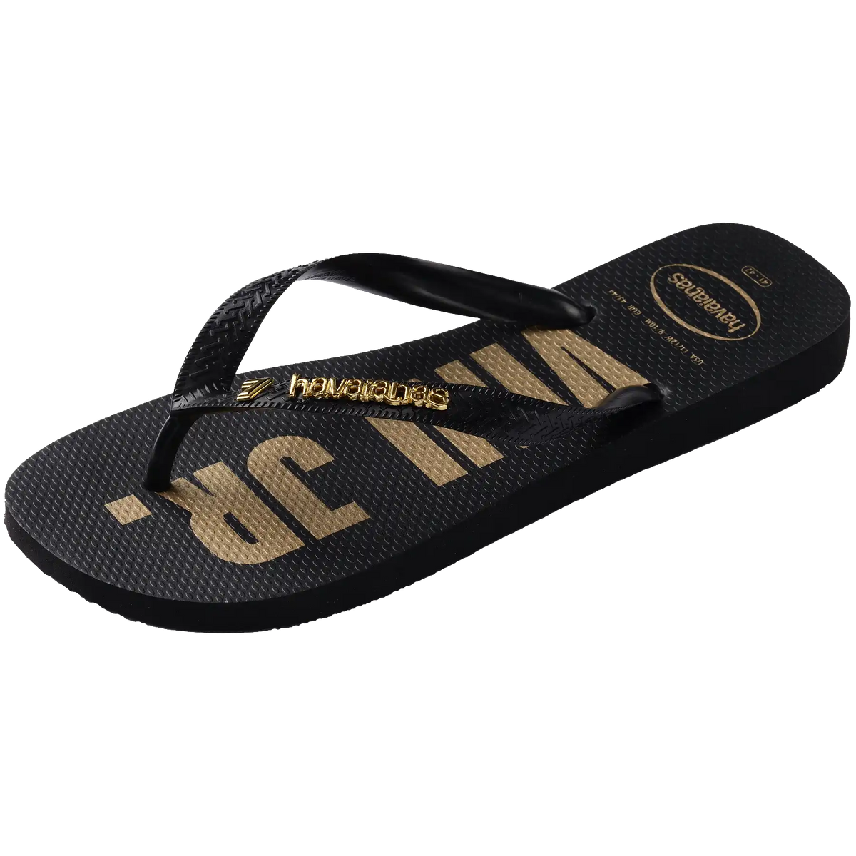 Vini Jr. Golden Top Flip Flops