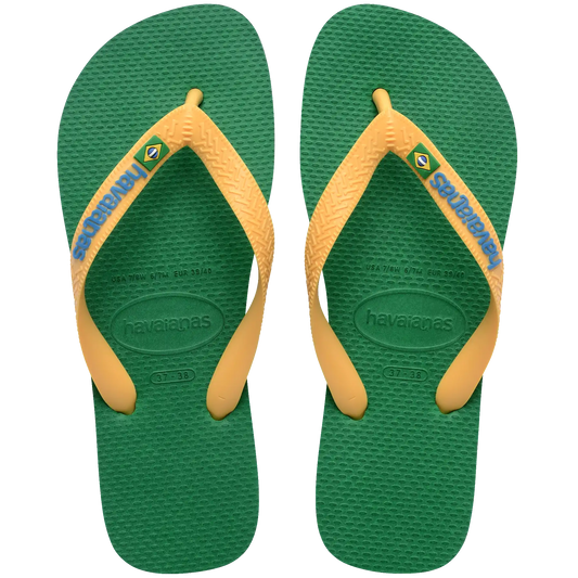 Men's Brazil Logo Flip Flops