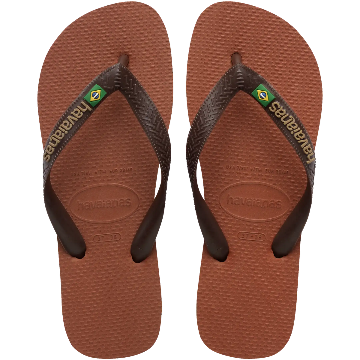 Women's Brazil Logo Flip Flops