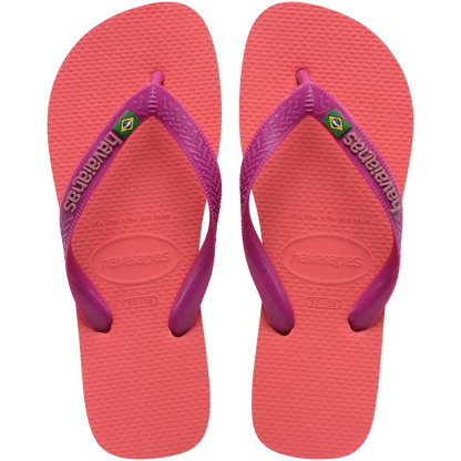 Women's Brazil Logo Flip Flops