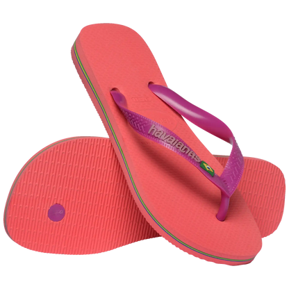 Women's Brazil Logo Flip Flops