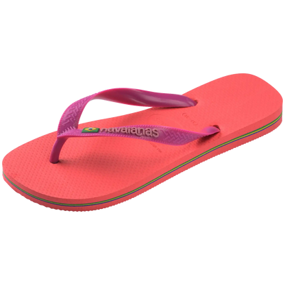 Women's Brazil Logo Flip Flops