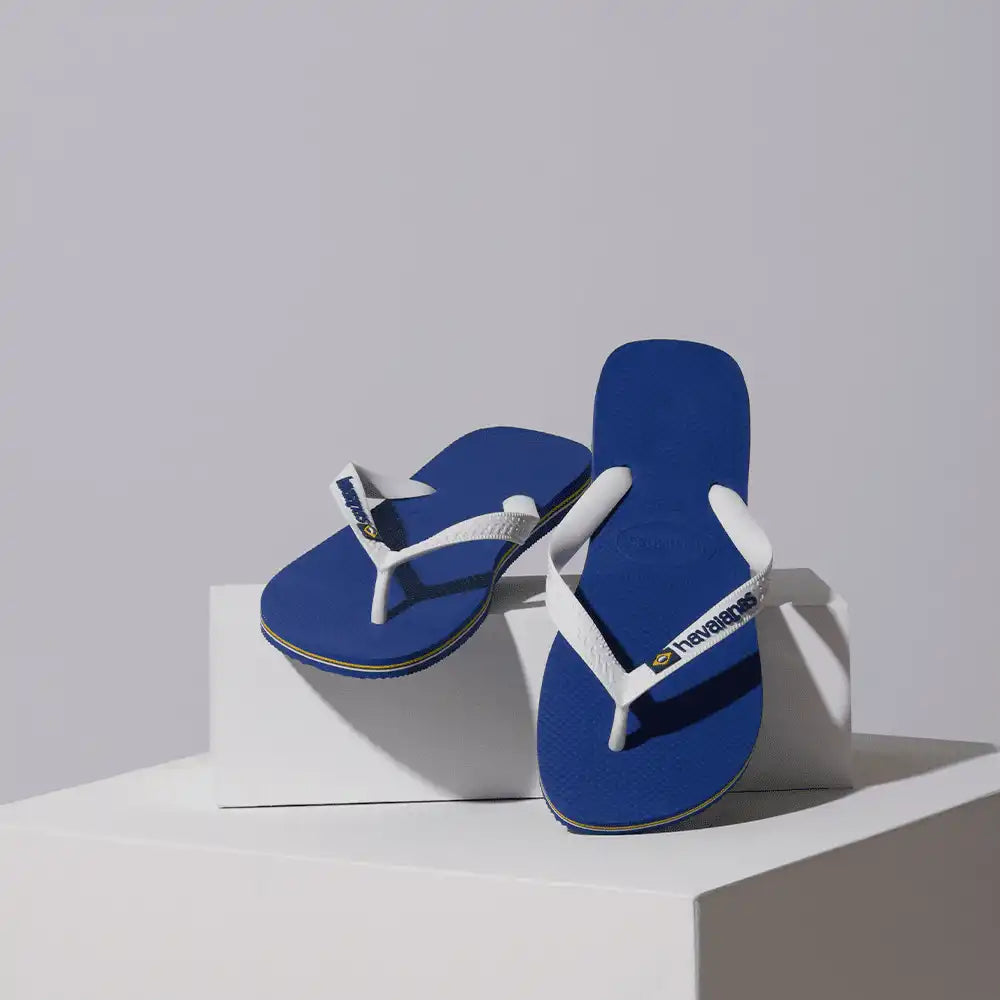 Kids' Brazil Logo Flip Flops