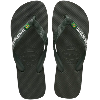 Men's Brazil Logo Flip Flops