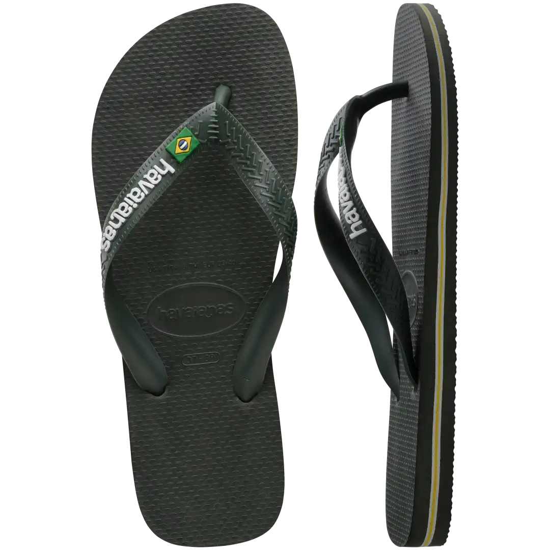 Men's Brazil Logo Flip Flops
