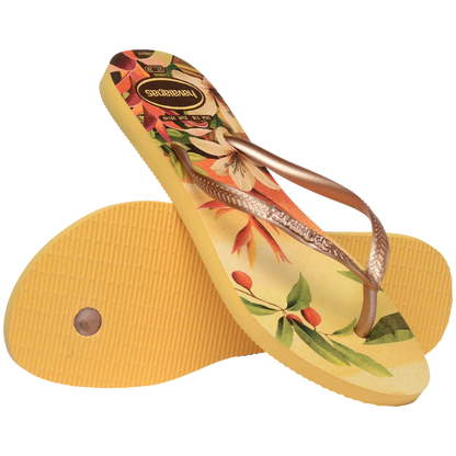 Women's Slim Tropical Flip Flops