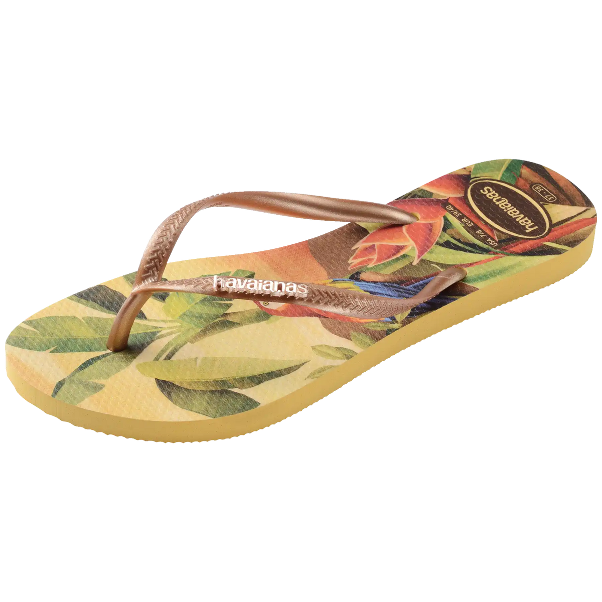 Women's Slim Tropical Flip Flops