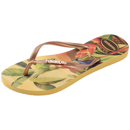 Women's Slim Tropical Flip Flops