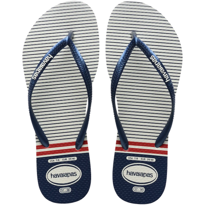 Women's Nautical Slim Flip Flops