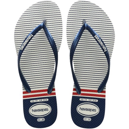 Women's Nautical Slim Flip Flops