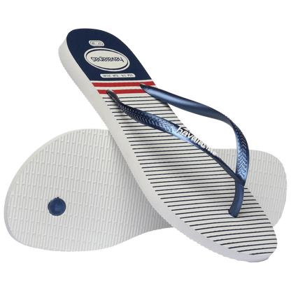 Women's Nautical Slim Flip Flops