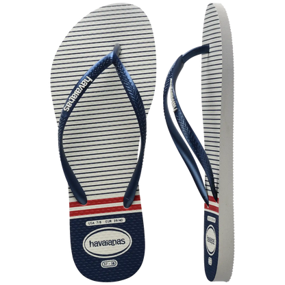 Women's Nautical Slim Flip Flops