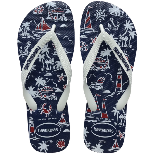Men's Top Nautical Flip Flops