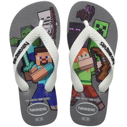 Kids' Minecraft Top Flip Flops