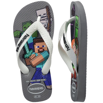 Kids' Minecraft Top Flip Flops