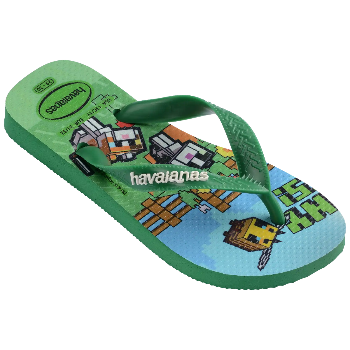 Kids' Minecraft Top Flip Flops