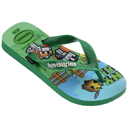 Kids' Minecraft Top Flip Flops