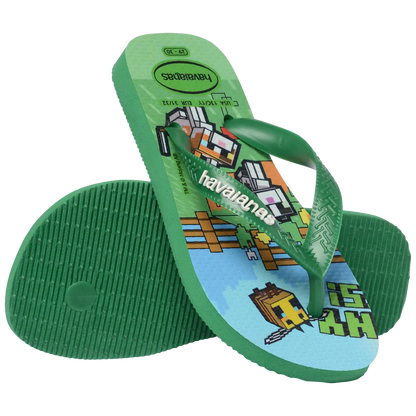 Kids' Minecraft Top Flip Flops
