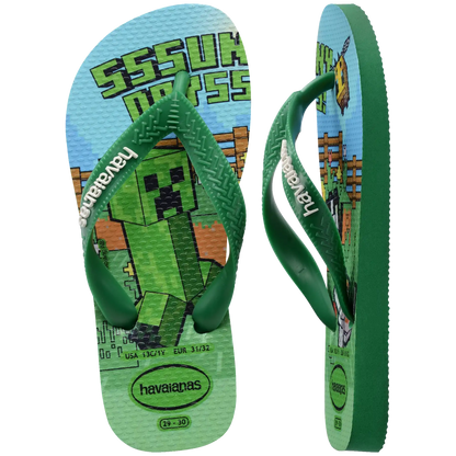 Kids' Minecraft Top Flip Flops