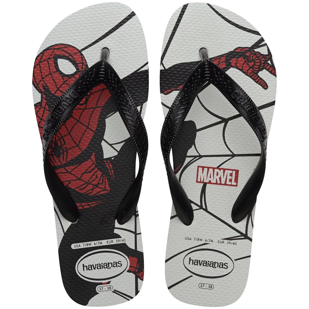 Men's Top Marvel Logomania Flip Flops