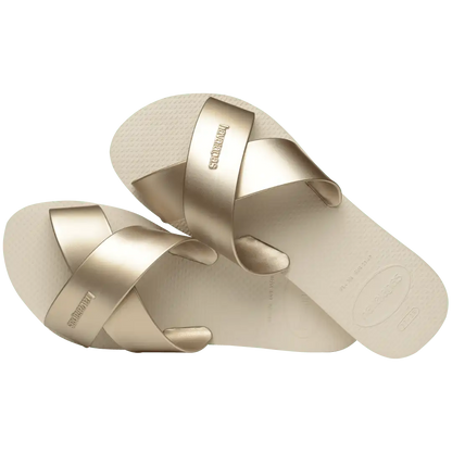 Women's Aqua Metallic Sandals