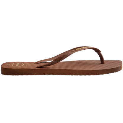 Women's Slim Square Logo Pop Up Flip Flops