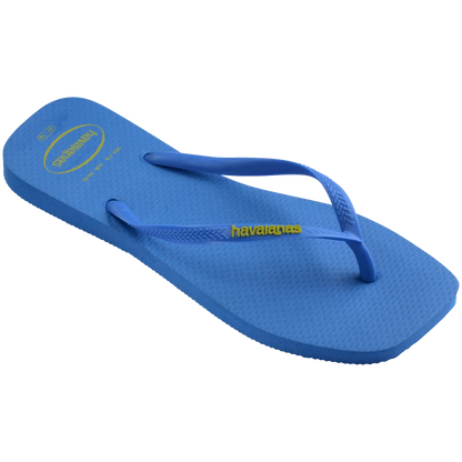 Women's Slim Square Logo Pop Up Flip Flops