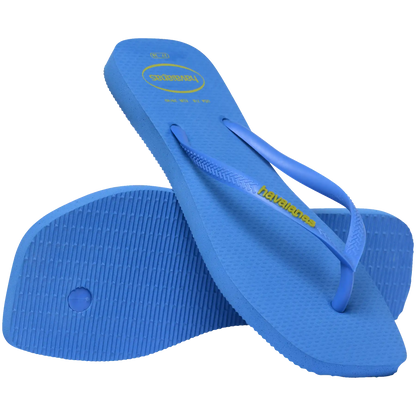 Women's Slim Square Logo Pop Up Flip Flops