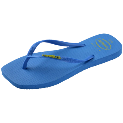 Women's Slim Square Logo Pop Up Flip Flops