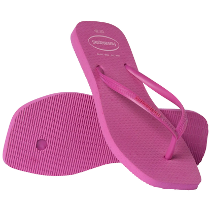 Women's Slim Square Logo Pop Up Flip Flops