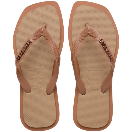 Women's Top Square Fusion Flip Flops