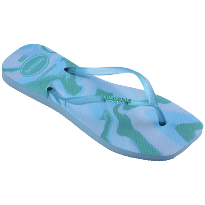Women's Slim Square Jelly Flip Flops