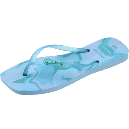 Women's Slim Square Jelly Flip Flops