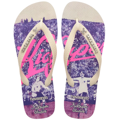 Top KidSuper Soccer Flip Flops