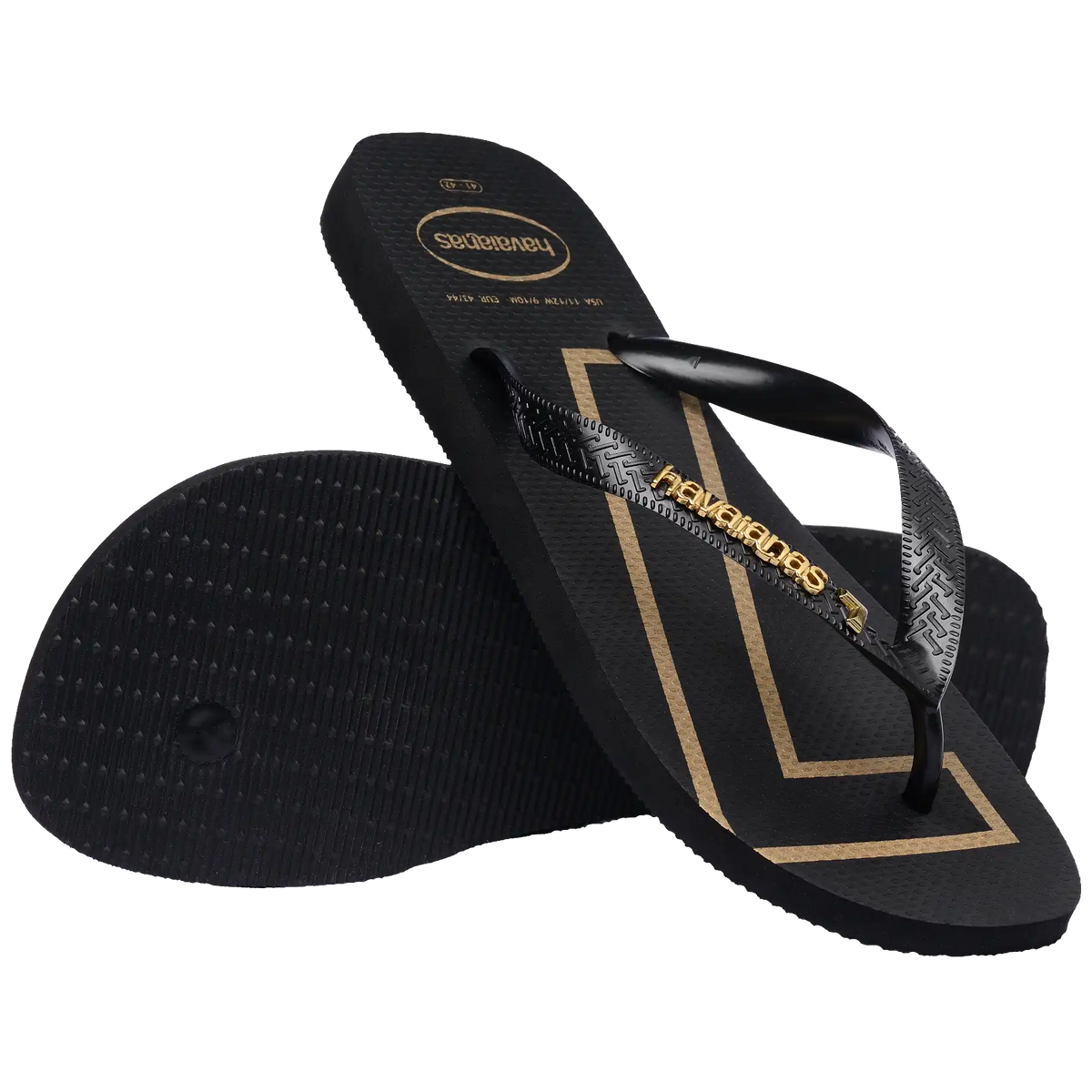 Vini Jr. Golden Top Flip Flops