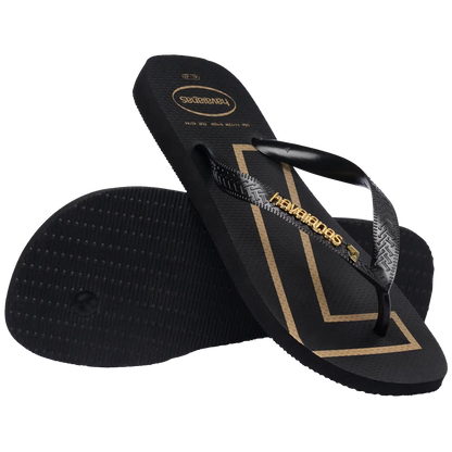 Vini Jr. Golden Top Flip Flops