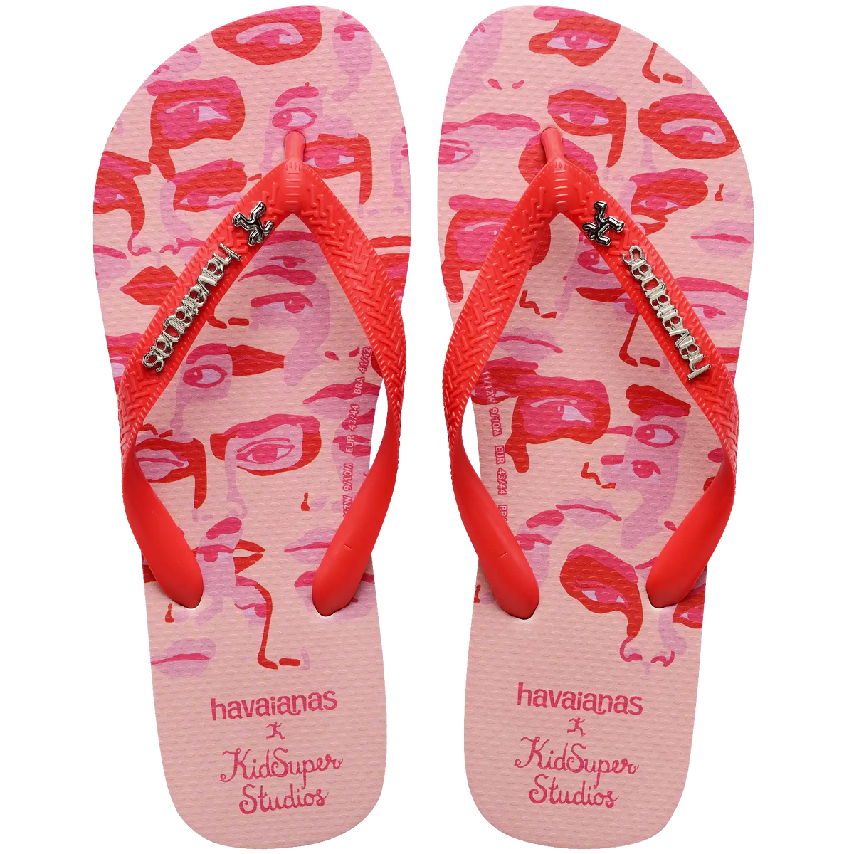 Top KidSuper Camo Flip Flops