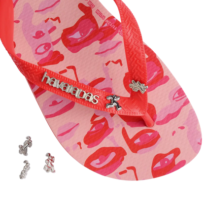 Top KidSuper Camo Flip Flops
