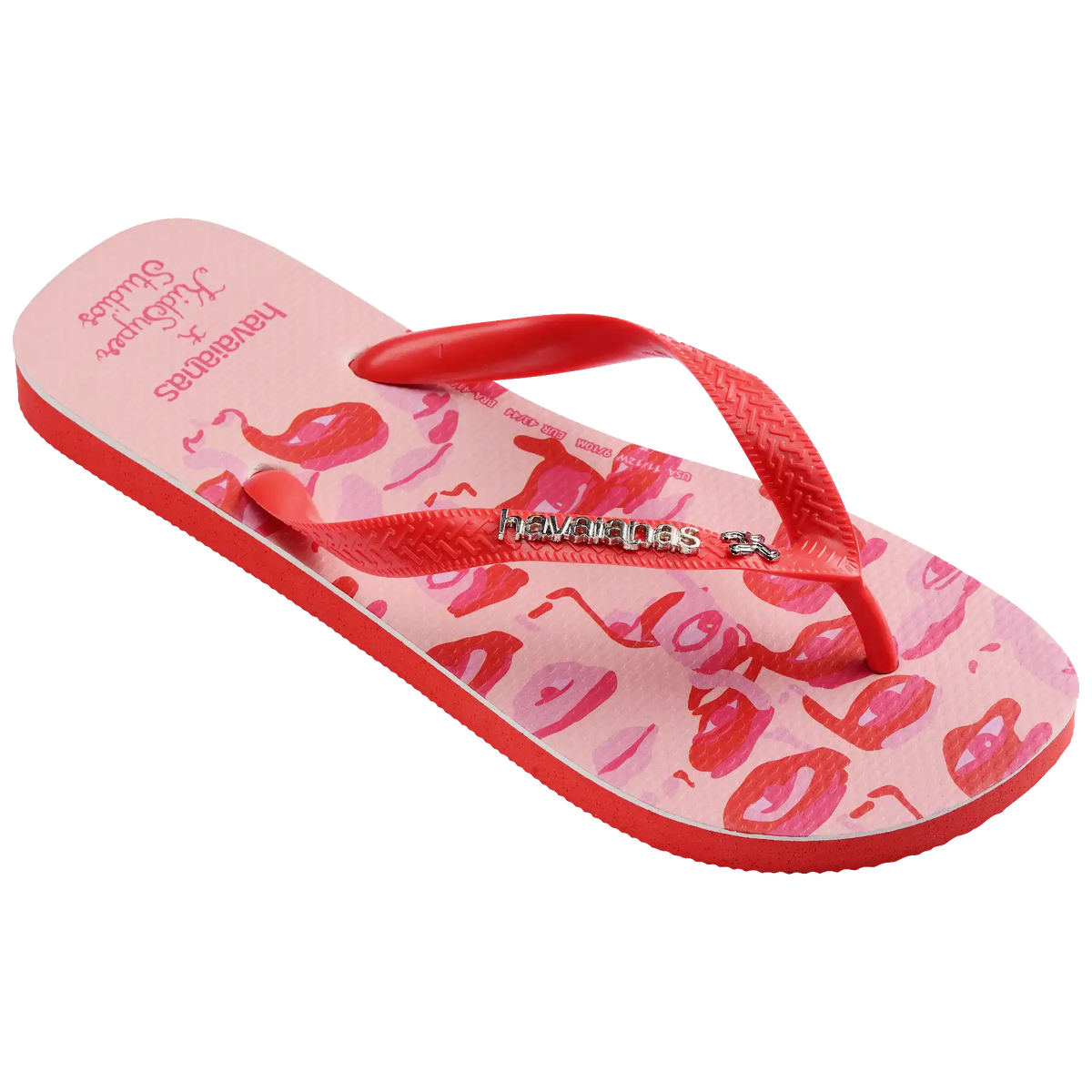 Top KidSuper Camo Flip Flops