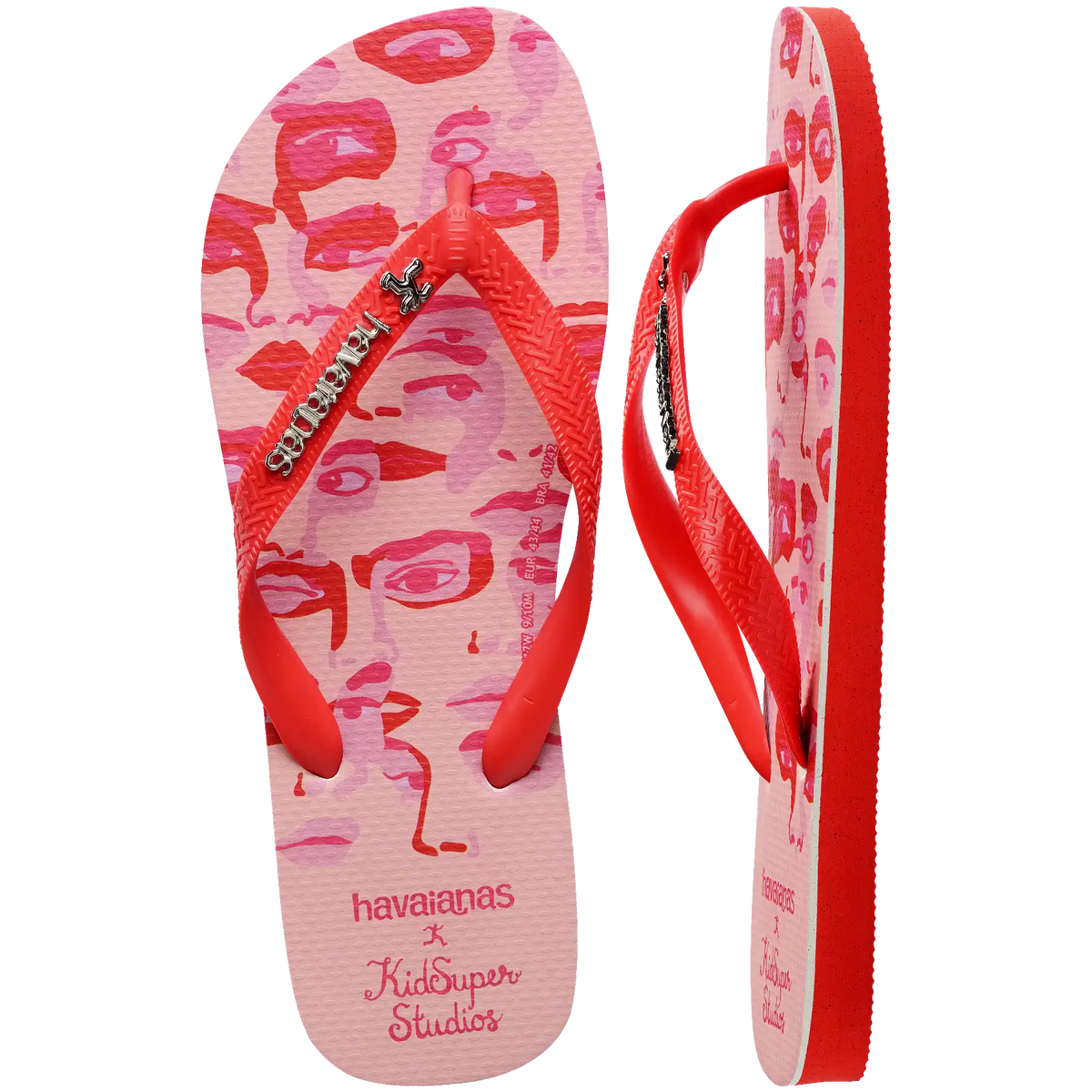 Top KidSuper Camo Flip Flops