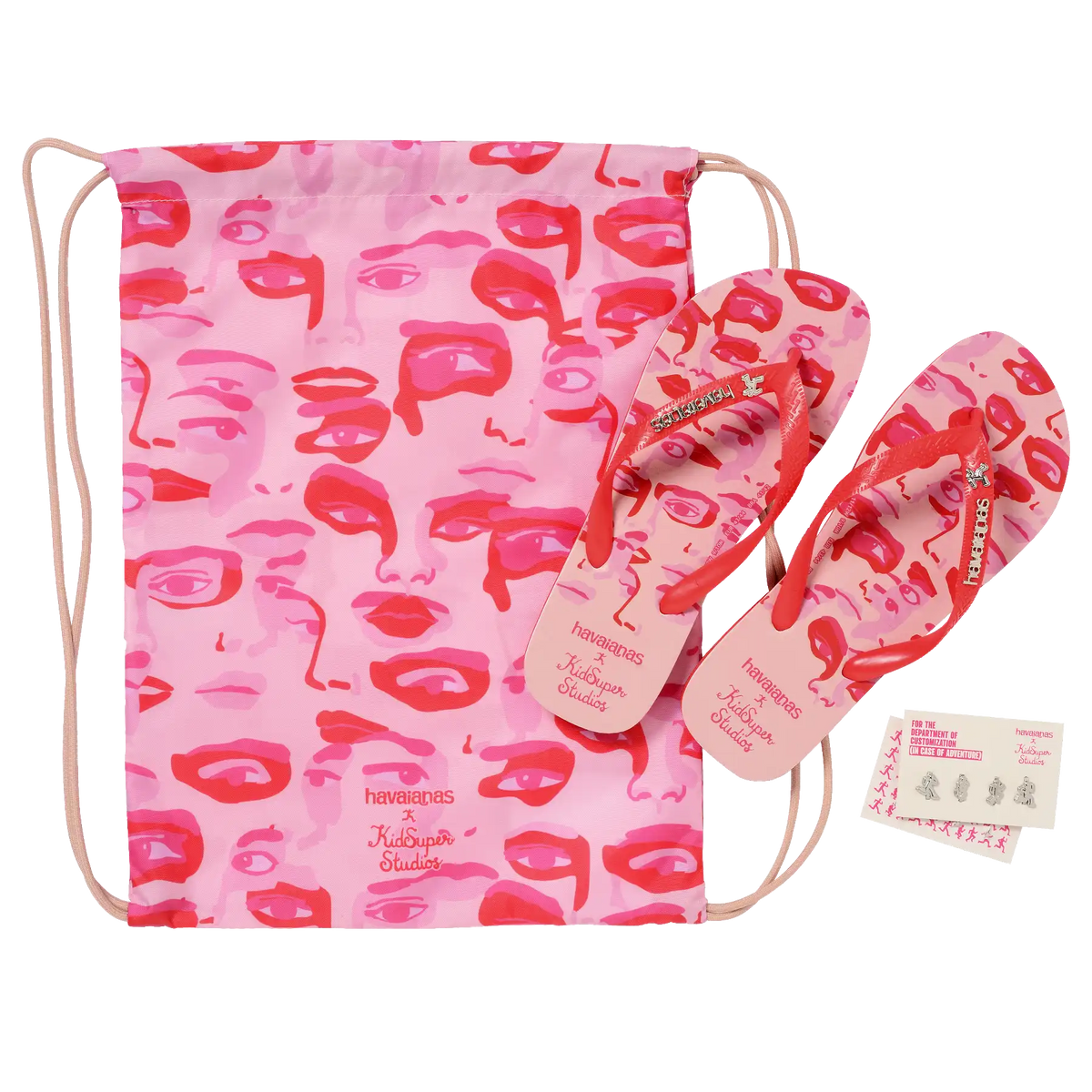 Top KidSuper Camo Flip Flops